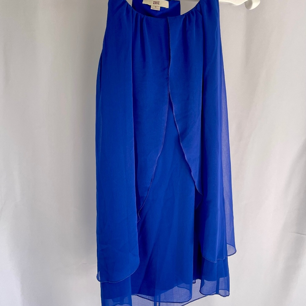 Blue Flowy Lined Dress